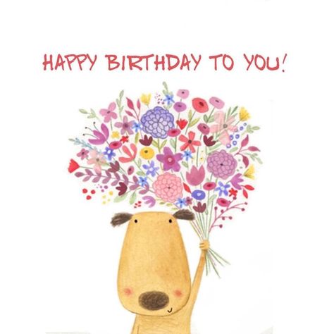 Dog Flowers, Birthday Illustration, 강아지 그림, Book Quote, Advocate Art, Dog Flower, Dog Illustration, Happy Birthday Greetings, Illustration Inspiration