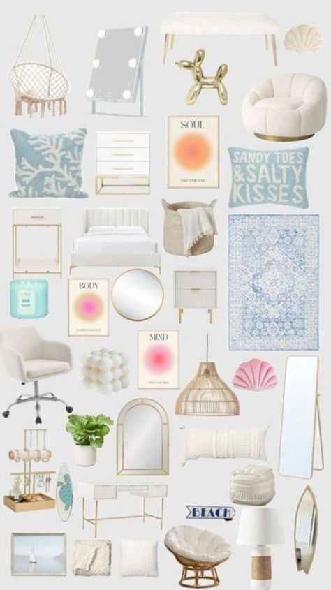 Surf Room Decor, Coastal Room Decor, Ocean Room Decor, Beachy Room Decor, Summer Room Decor, Room Wishlist, Beach Room Decor, Ideas Habitaciones, Summer Room