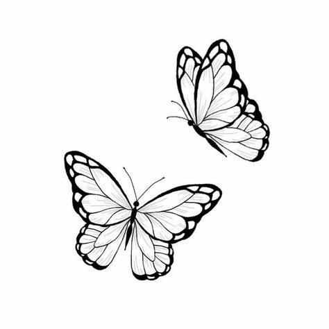 Minimal Butterfly Tattoo Design, Butterfly Tattoo Template, Minimal Butterfly Tattoo, Butterfly Hip Tattoo, Mariposas Tattoo, Butterfly Tattoo Stencil, Cute Tiny Tattoos, Butterfly Tattoo Designs, Girly Tattoos