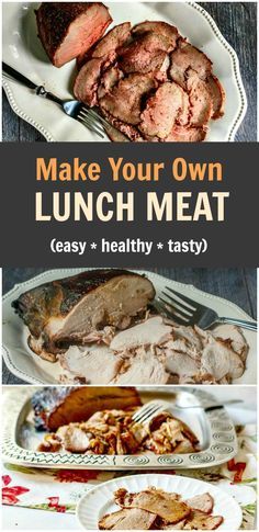 Make Your Own Lunch Meat - easy to do and good for you too! Best of all it's tasty! A Paleo and low carb food too! Diy Turkey Lunch Meat, Meat Slicer Recipes, Making Lunch Meat, Homemade Lunch Meat Recipes, Diy Lunch Meat, Homemade Lunchmeat, Homemade Luncheon Meat Recipe, Homemade Deli Meat, Homemade Lunch Meat