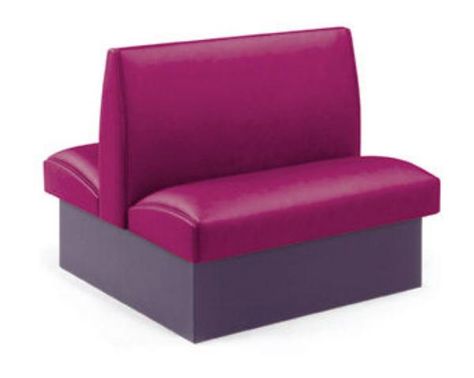 2 sided seating Kitchen Booth, Restaurant Booth Seating, Restaurant Booths, Diner Booth, Restaurant Booth, Purple Sofa, Booth Seating, Youth Room, Retro Diner