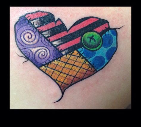 The Nightmare Before Christmas Sally Heart Tattoo Cute Nightmare Before Christmas Tattoo, Nightmare Before Christmas Sally Tattoo, Sally Tattoo Tim Burton, Sally Tattoo Ideas, Sally Nightmare Before Christmas Tattoo, Nbc Tattoo, Sally Patchwork, Marie Tattoo, Sally Tattoo