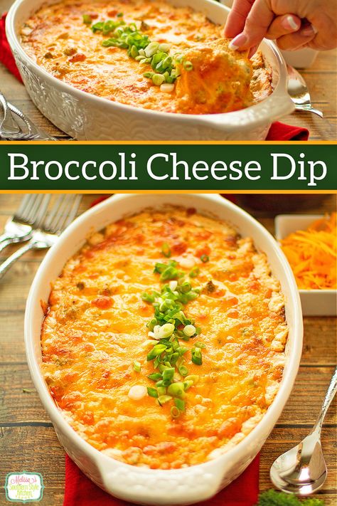 Serve this simple Broccoli Cheese Dip with pita chips, crostini or crackers for dipping. #broccolicheese #broccolicheesedip #diprecipes #appetizers #easydiprecipe #gamedayrecipes #holidaystarters via @melissasssk Broccoli Cream Cheese, Broccoli Cheese Dip, Dip With Pita Chips, Broccoli Dip, Homemade French Onion Dip, Cracker Dip, Beef Dip, Delicious Dips, Chipped Beef