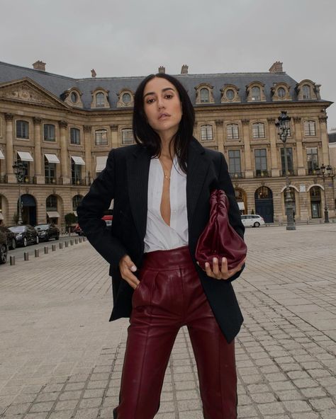 Tamara Kalinic on Instagram: “Paris got me moody but fashionable. Obsessed with these Petar Petrov  trousers I got on @mytheresa.com #pfw ad” Tamara Kalinic, Petar Petrov, Instagram Paris, Fashion Days, Famous Fashion, Cold Weather Outfits, Fashion People, Milan Fashion, Milan Fashion Week