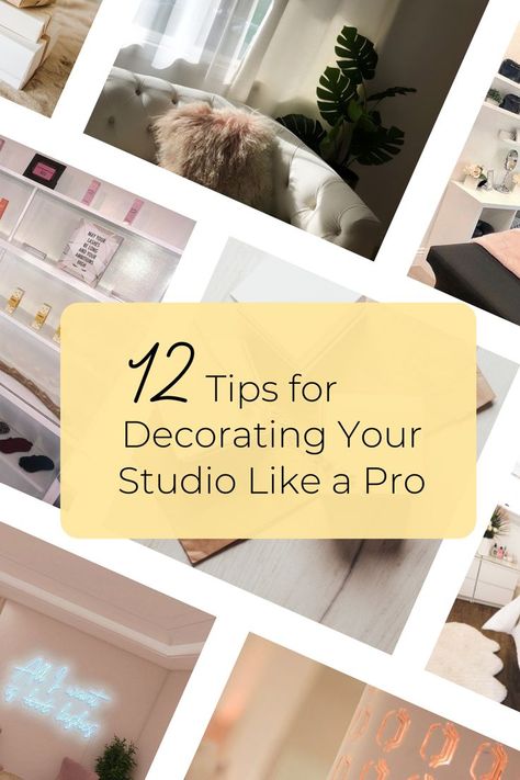 An amazing lash experience is just as much about the ambience as it is about the full set! Your studio decor can have a major impact on your clients’ experience. Don’t underestimate the power of a chic color scheme and Instagrammable interior design. But if design isn’t your thing, follow these 12 Tips for Decorating Your Studio Like a Pro. #lashbeepro #lashartist #lashsalon #salondecor #salondecorinspo Instagrammable Interior, Lash Studio Decor, Brow Studio, Lash Salon, Best Lashes, Salon Decor, Studio Decor, Like A Pro, Full Set