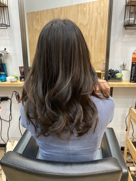 Balayage Without Bleaching, Non Bleach Balayage, Without Bleach Hair Color, Balayage Without Bleach, Color Without Bleaching, Cool Brown Balayage, Bleach Hair Color, Bleach Hair, Cool Brown