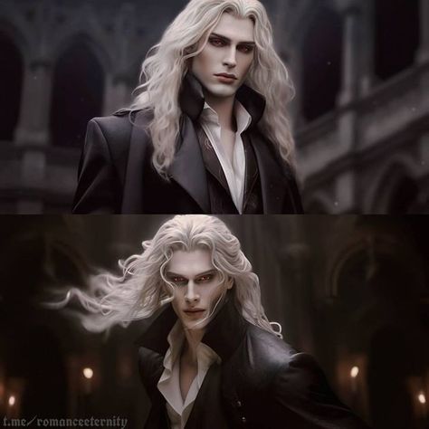 Duel With The Vampire Lord Fan Art, Blonde Vampire Male, Branches Of Trees, Male Vampire, Forest At Night, Alucard Castlevania, Castlevania Wallpaper, Barbie Drawing, Hot Vampires