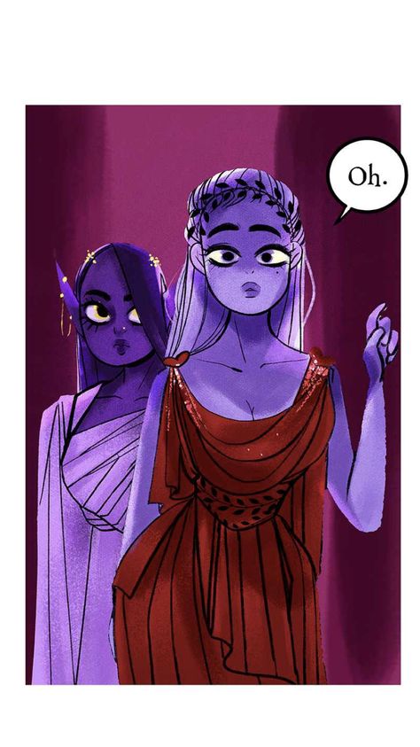 Lore Olympus, Purple, Red, Hair