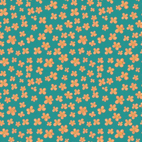 This vibrant pattern is a screenprint by Wes Anderson, the winner of a Behance contest. It features a repeating pattern of orange flowers on a teal background, making it an ideal choice for wallpaper or other generative art projects. Wes Anderson Background, Wes Anderson Wallpaper, West Anderson, Orange Phone, Screen Art, Teal Background, For Wallpaper, Teal Orange, Wes Anderson