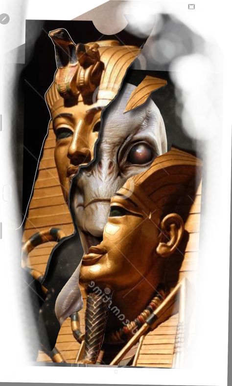 Alien Tattoo Design, Egyptian Queen Tattoos, Anubis Art, Egypt Tattoo Design, Evolution Tattoo, Chicano Tattoos Sleeve, Egyptian Tattoo Sleeve, Egypt Concept Art, Egyptian Design