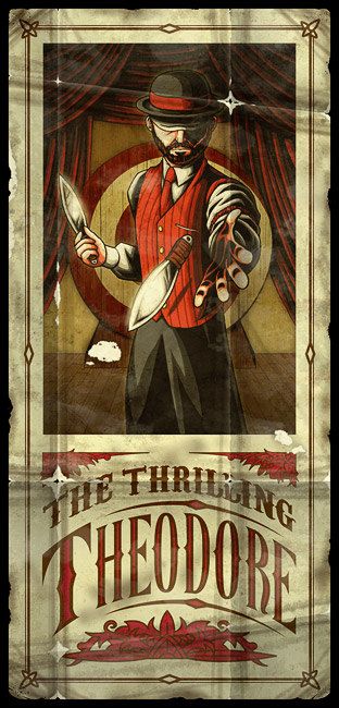 Knife thrower Creepy Magician, Vintage Freakshow, Circus Reference, Knife Thrower, Haunted Circus, Steampunk Circus, Cabaret Costume, Haunted Carnival, Halloween Pin Up