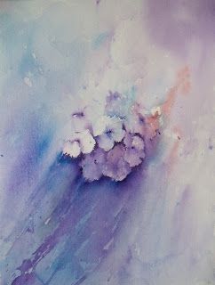 Art by Judith Farnworth: Hydrangea Study Step by Step Negative Painting, Loose Watercolor Flowers, Watercolor Hydrangea, Hydrangea Painting, Loose Watercolor, Watercolor Flower Art, Abstract Flower Painting, Watercolor Wall Art, Watercolour Tutorials