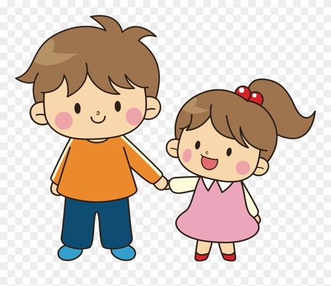 Bt12 Sticker, Brother Sister Cartoon Sibling, Cute Brother Sister Cartoon, Friendship Day Cartoon, Siblings Cartoon, Brother Sister Cartoon Art, Rakhi Stickers, Sister Cartoon, Brother Sister Photos