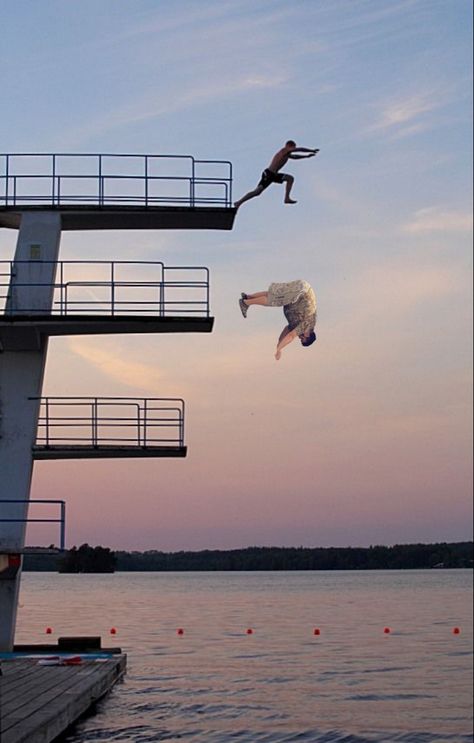 Diving Board Photography, Facing Fears Aesthetic, Springboard Diving Aesthetic, Diving Board Aesthetic, Storyboard Film, Facing Fears, High Diving, Storyboard Examples, Diving Springboard