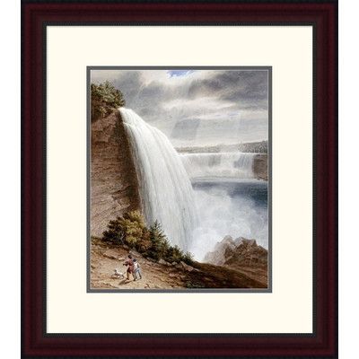 Global Gallery 'Niagara Falls' by William James Bennett Framed Painting Print Size: 24" H x 20" W x 1.5" D Falls Drawing, Fall Drawings, William James, Framed Oil Painting, Vintage Artwork, Niagara Falls, Wall Art Canvas, Painting Frames, Fine Art America