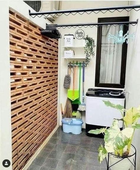 Outdoor Laundry Room Ideas Small Spaces, Outdoor Laundry Rooms, Outdoor Laundry, Outdoor Interior Design, Outdoor Interior, Stylish Room Decor, Laundry Room Ideas Small Space, Diy House Plans, Modern Laundry Rooms