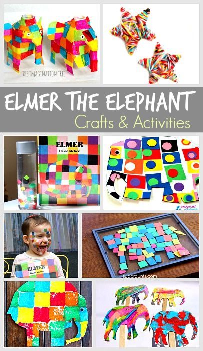 15 Elmer the Elephant Activities for Kids- art, sensory play and more! Elmer Activities, Elmer The Elephant Activities, Elephant Activities, Buddy Activities, Elmer The Elephant, Book Themed Activities, Elmer The Elephants, Elephant Crafts, Crafts And Activities For Kids