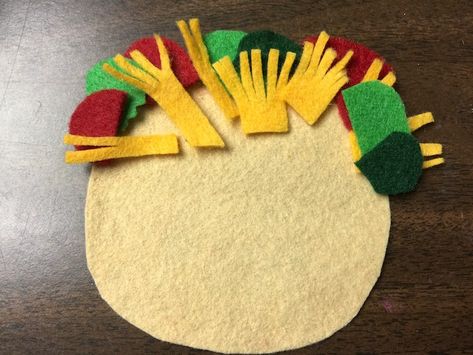 Diy Felt Taco, Felt Taco Ornament, Felt Crafts For Adults, Felt Tacos, Felt Projects For Kids, Taco Craft, Felt Taco, Felt Watermelon, Taco Crafts