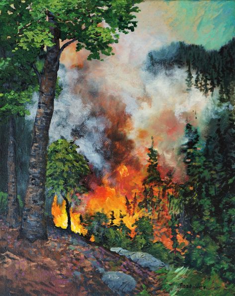 Excited to share the latest addition to my #etsy shop: forest fire painting, wild fire, fire in the Bush, forest painting, mountain painting, Original acrylic painting https://etsy.me/3lH2fYk #housewarming #orange #green #unframed #vertical #landscapescenery #entryway Forest Fire Painting, Mountain Painting Acrylic, Easy Landscape Paintings, Forest Drawing, Fire Drawing, Painting Forest, Waterfall Paintings, Mountain Landscape Painting, Fire Painting