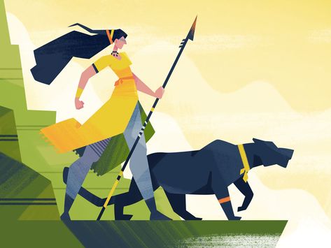 Ready for a hunt 2d Illustration Character, Geometric Character Design, Minimal Character, Warrior Illustration, Cool Illustrations, Side Scroller, Warriors Illustration, 2d Illustration, 2d Game Art