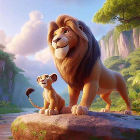 Lion King Cartoon, Best Anime Series, Simba Lion King, King Cartoon, Simba Lion, Il Re Leone, Pride Rock, The Best Anime, Lion King Art