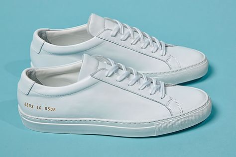 Common Projects Achilles Low White Trainers Common Projects Achilles Low, Sneaker Trends, Common Projects Achilles, Best White Sneakers, White Sneakers Outfit, Sneakers Outfit Casual, Minimalist Sneakers, White Shoes Men, Mens Fashion Sweaters