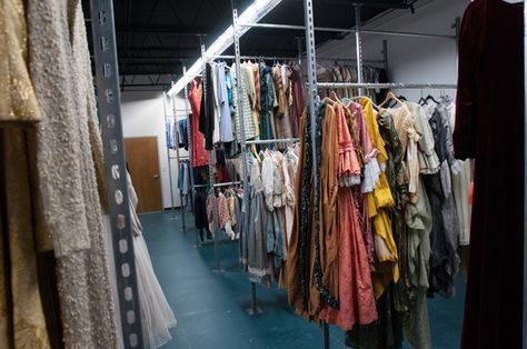 Costume Room Theatre, Theater Organization, Theatre Storage, Theater Storage, Rental Closet, Costume Storage, Costume Room, Prop Storage, Wardrobe Images