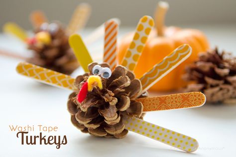 Pinecone Turkeys, Thanksgiving Table Crafts, Pinecone Turkey, Fun Thanksgiving Crafts, Thanksgiving 2022, Easy Thanksgiving Crafts, Turkey Crafts, Turkey Craft, Thanksgiving Crafts For Kids