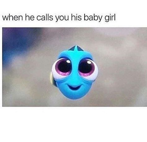 When He Calls Me, Baby Dory, Film Disney, Finding Dory, Boyfriend Humor, Disney Life, Finding Nemo, Disney Kids, Funny Love