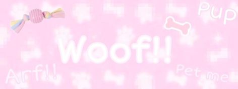 Puppycore Banner, Puppy Header, Puppy Space, Pet Regression, Puppy Boy, Puppy Girl, Puppy Time, Pet Spaces, Pink Puppy