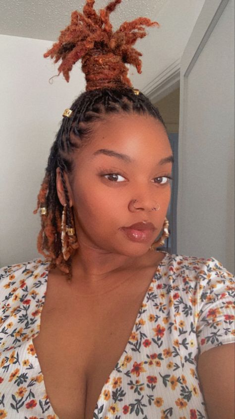 #halfuphalfdown #locstyles #locstylesforwomen #dreadlocks Short Dreadlocks Styles, Dreads Styles For Women, Short Locs, Styles For Short Hair, Beautiful Dreadlocks, Short Locs Hairstyles, Dreadlock Style, Dreadlock Styles, Dreads Styles