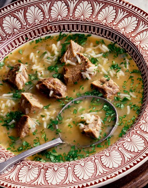 Serbian lamb vegetable soup is a favorite year-round, but it is often the first course of a splendid feast for Easter, the holiest day of the year. Easter Soup, Hot Soup Recipes, Easy Broccoli Soup, Broccoli Soup Recipes, Beef Soup Recipes, Greek Easter, Vegetable Beef Soup, Serbian Recipes, Vegetable Soup Recipes