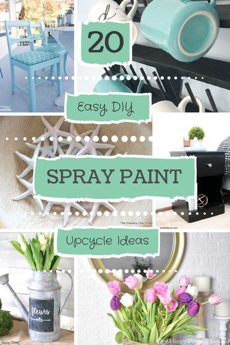 Diy Spray Paint Furniture, Easy Upcycle Projects, Diy Spray Paint Ideas, Spray Paint Ideas, Spray Paint Crafts, Easy Upcycle, Spray Paint Wood, Spray Paint Projects, Spray Paint Furniture