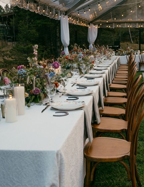 A Magical "Western Chic" Wedding Weekend in Montana Western Wedding Reception Ideas, Mountain Chic Wedding, Western Chic Wedding, Western Wedding Boots, Wedding Veil Blusher, Black Cowboy Hat, Glam Wedding Makeup, Traditional Suit, Fall Neutrals