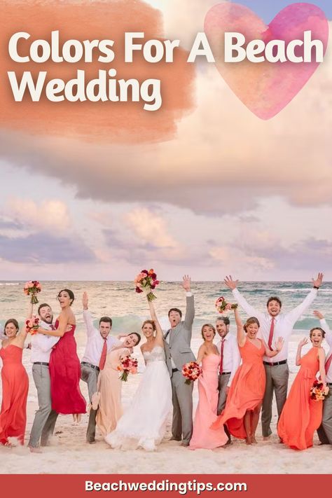 Discover the perfect colors for a beach wedding! Dive into our guide for stunning seaside palettes and unforgettable decor ideas. Beach Wedding Colours, Elegant Beach Wedding Decorations, Beach Wedding Color Palette, Fall Beach Wedding, Spring Beach Wedding, Beach Wedding Colors Schemes, Beach Wedding Theme, Beach Wedding Accessories, Sunset Beach Weddings