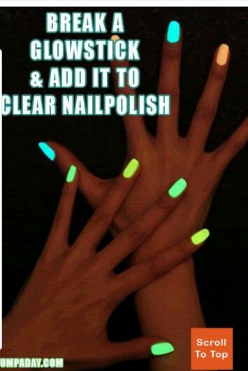 Glowing nail polish Do It Yourself Nails, Blacklight Party, Glow Nails, Glow Party, Neon Party, Dark Nails, Glow Sticks, Manicure Y Pedicure, Base Coat