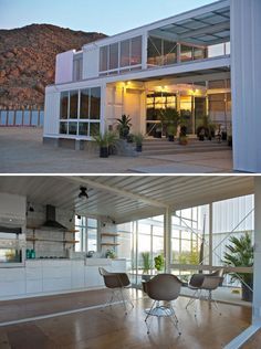 8 Shipping Containers Turned Into Amazing Houses - UltraLinx Container Home Designs, Shipping Container Architecture, Cargo Container Homes, Container Buildings, Building A Container Home, Container Architecture, Container House Plans, Casa Container, Shipping Container House