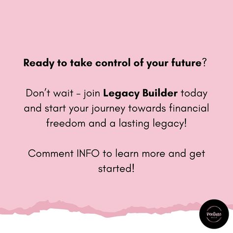 🌟 Designing Your Life, Having More Time & Building a Sustainable Legacy! 🌟 Are you ready to transform your life? Legacy Builder has everything you need to launch and scale your own digital marketing business. Whether you’re dreaming of financial freedom, more time with family, or building a lasting legacy, our program is your ultimate solution. Why choose Legacy Builder? ✅ LaunchPad: Start strong with a solid foundation. ✅ Passive Daily Blueprint: Create consistent, passive income. ✅ Digit... Designing Your Life, More Time With Family, Launch Plan, Course Creation, Time With Family, Design Your Life, Digital Marketing Business, Marketing Business, Are You Ready?