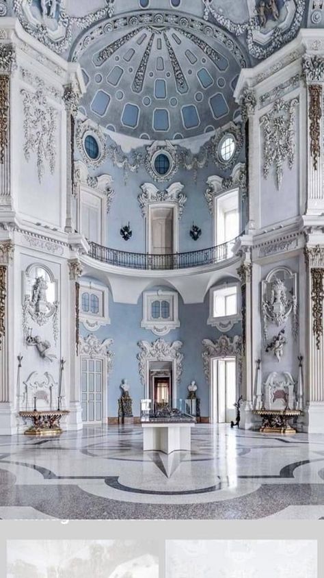 Blue Castle Interior, Room Decor Ideas Diy, Pretty Buildings, Blue Castle, Blue Core, Castle Aesthetic, Light Blue Aesthetic, Room Deco, Blue Tone