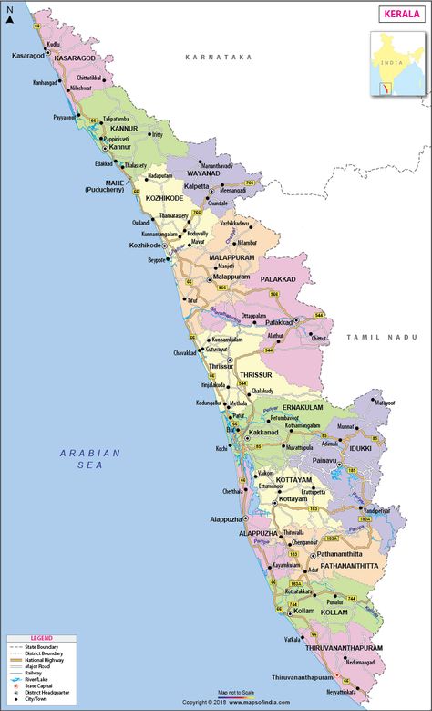 Kerala Map Kerala Map, Herbal Nutrition, About Kerala, God's Own Country, Transport Logistics, Kerala Travel, Cargo Truck, India Map, Low Bed