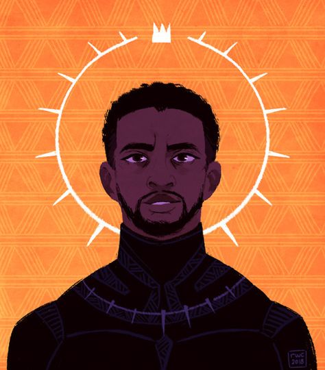 Art doesn't belong to me. Art belongs to The Avengers on Tumblr. Black Panther Tchalla Art, Chadwick Boseman Fanart, Black Panther Fanart T'challa, Shuri Black Panther Fanart, T'challa Fanart, Chadwick Boseman Drawing, Reb Chan, Wakanda Art, Black Panther Fanart