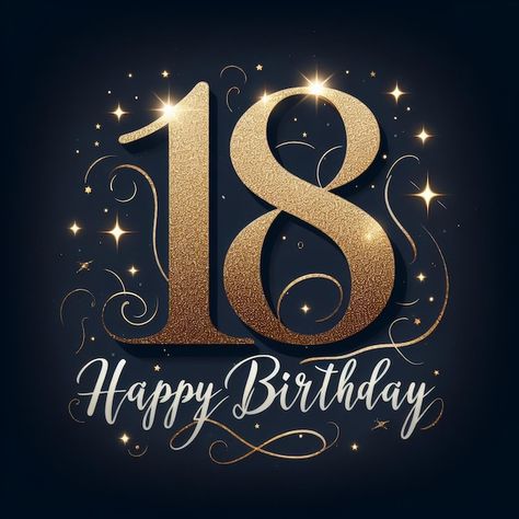 Download this Premium Photo about Sparkling 18th Birthday Gold Celebration Theme, and discover more than 60 Million Professional Stock Photos on Freepik Happy Birthday 18th, Birthday Gold, Golden Birthday, Video Background, School Holidays, 18th Birthday, Golden Color, Premium Photo, Graphic Resources