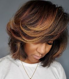 Blonde For Dark Skin, Hair Color Brown Chestnut, Color Ideas For Black Women, Hair Color For Dark Skin, Light Purple Hair, Bob Hair Color, Dark Blonde Hair Color, Hair Color Unique, Hair Adviser