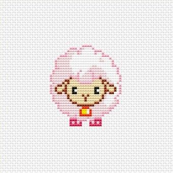 Sheep Cross Stitch, Pink Sheep, Small Cross Stitch, Animal Cross Stitch Patterns, Cute Sheep, Mini Cross Stitch, Beaded Cross Stitch, Cross Stitch Baby, Cute Cross Stitch