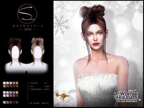 Onyx Hair, Holidays 2023, Pelo Sims, 2023 Hair, Sims 4 Game Mods, Moon Festival, Club Hairstyles, All Hairstyles, Princess Core