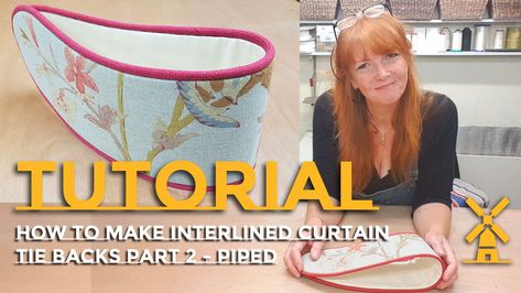 Curtain Tutorial, No Sew Curtains, Diy Pipe, Crochet Backpack, Curtain Ties, Curtain Tie Backs, Diy Curtains, Video Tutorials, My Youtube Channel