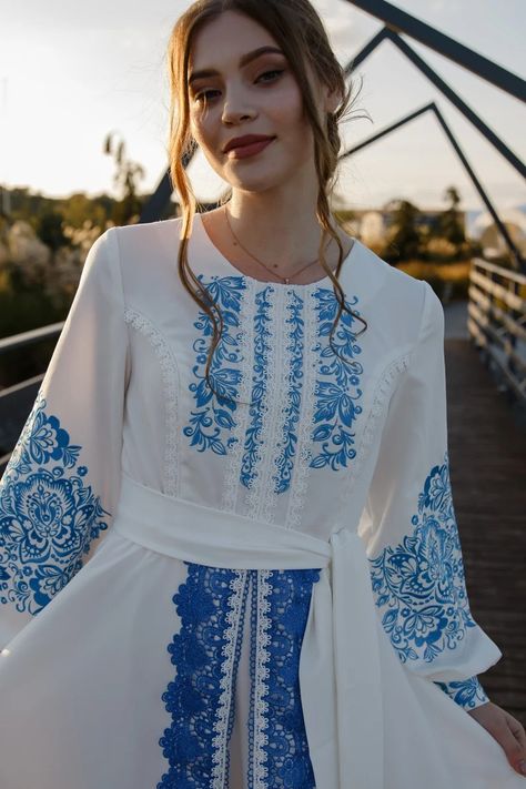 Ukraine Vyshyvanka Wedding Dress firebloss With Upper Embroidered Skirt, Ukrainian Embroidered Sleeves Dress, Gift for Her - Etsy Ukrainian Wedding, Polish Wedding, Traditional Wedding Dress, Ukrainian Style, Ukrainian Clothing, Ukrainian Dress, Embroidered Sleeves, Embroidered Skirt, Sleeves Dress