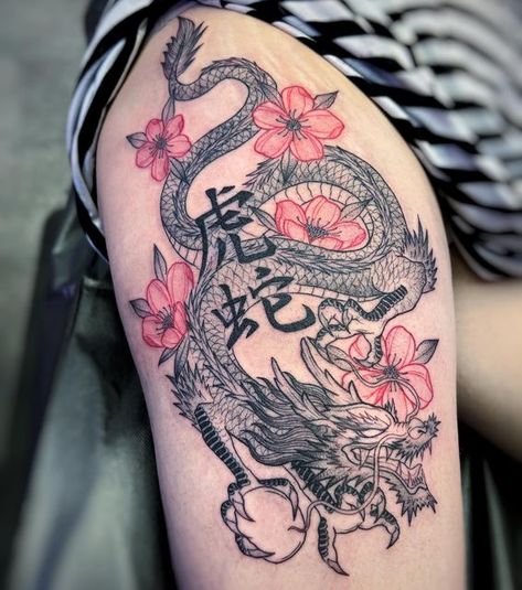 Celtic Dragon Tattoos, Spiritual Vibes, Skull Rose Tattoos, Japanese Art Modern, Dragon Tattoos, Celtic Dragon, Asian Tattoos, Instagram Creative Ideas, Up Tattoos