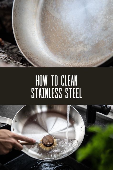 Stainless steel pan cleaning is a breeze! Let your pan cool, then rinse with warm water to loosen any stuck food. For tough stains, sprinkle baking soda and use a gentle scrubber. Finish by washing with mild dish soap, rinsing well, and drying thoroughly. With just a little care, your pans will shine like new! Stainless Steel Pans Cleaning, How To Clean Pots And Pans, How To Clean Stainless Steel Pans, Clean Stainless Steel Pans, Smoked Trout Recipe, True Friendships, Carbon Steel Pan, Stainless Steel Pan, Clean Stainless Steel