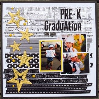 pre-k graduation by tousnamer7 at @studio_calico Pictures Layout, Scrapbooking Storage, School Layouts, Graduation Inspiration, Scrapbook School, School Scrapbook Layouts, Graduation Scrapbook, Pre K Graduation, Scrapbook Storage